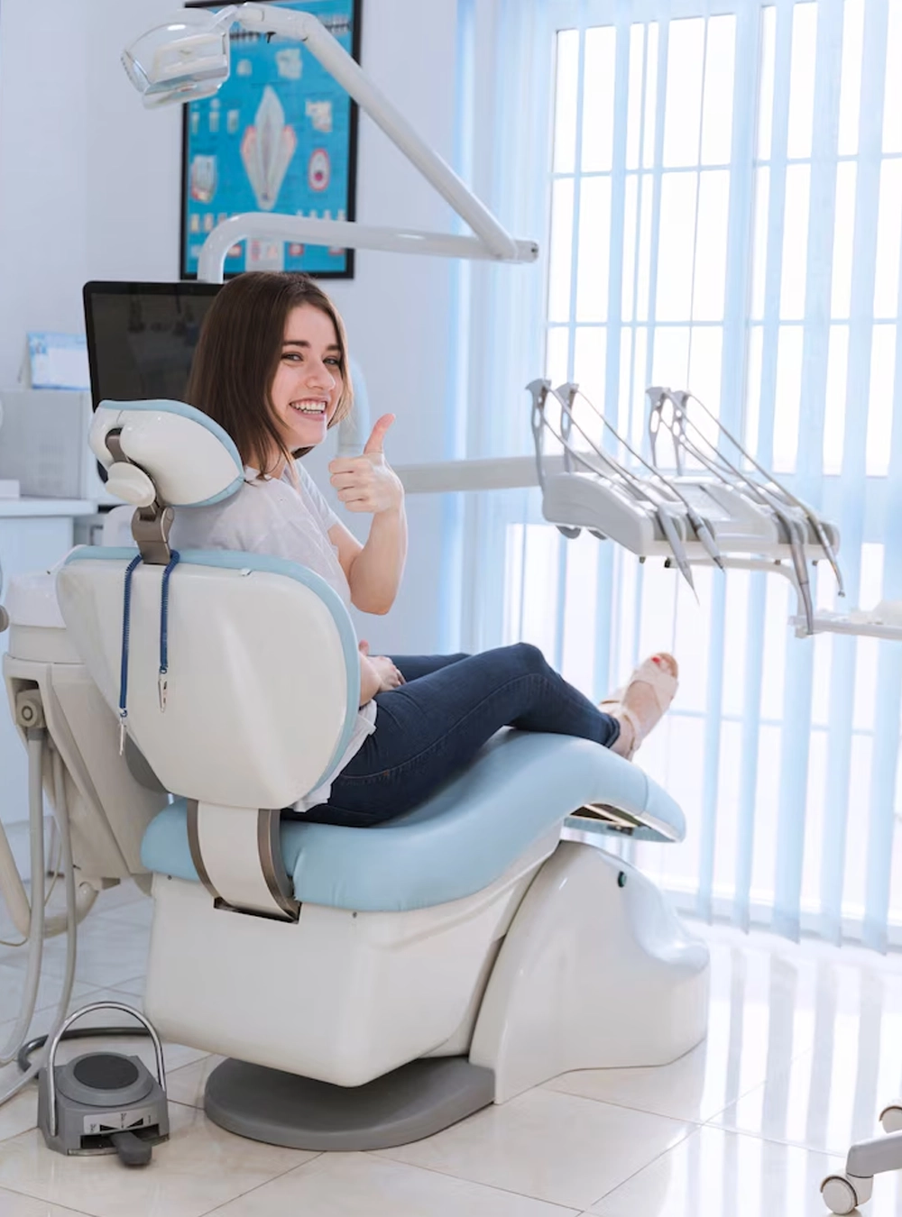Smiling happy patient